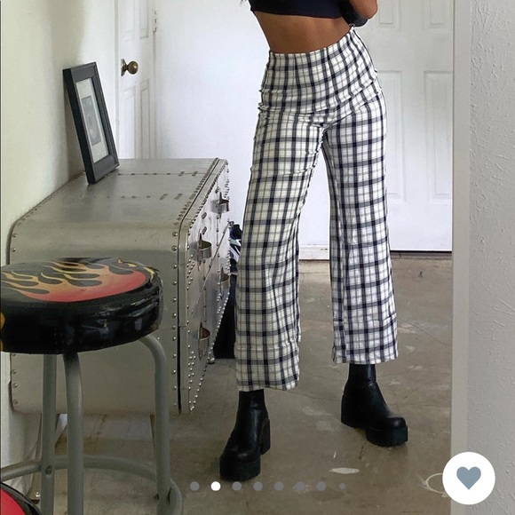 Princess Polly Euros Pants in black/white size 6 - Picture 4 of 5